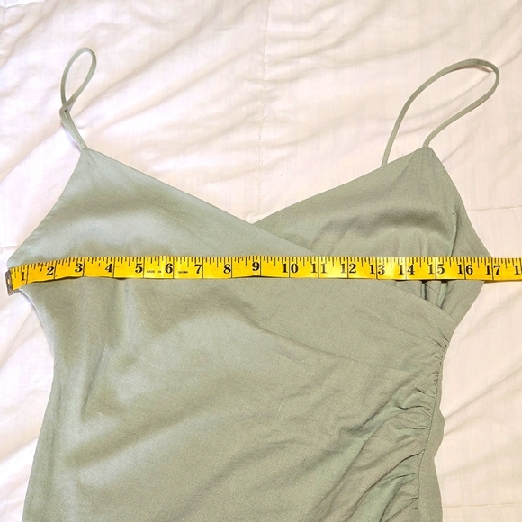 Beautiful Zara Midi dress in Sage Green, Perfect Spring Dress, Small - Picture 7 of 8